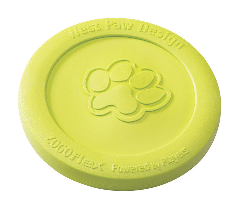West Paw 8000463 Zogoflex Green Zisc Disc Synthetic Rubber Frisbee