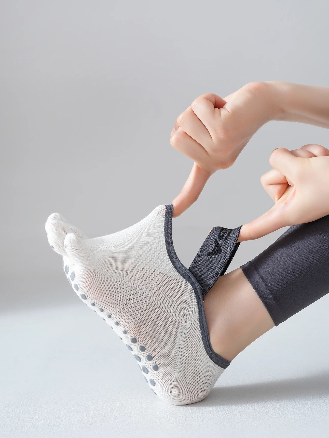 Women's five finger socks, professional anti slip yoga socks