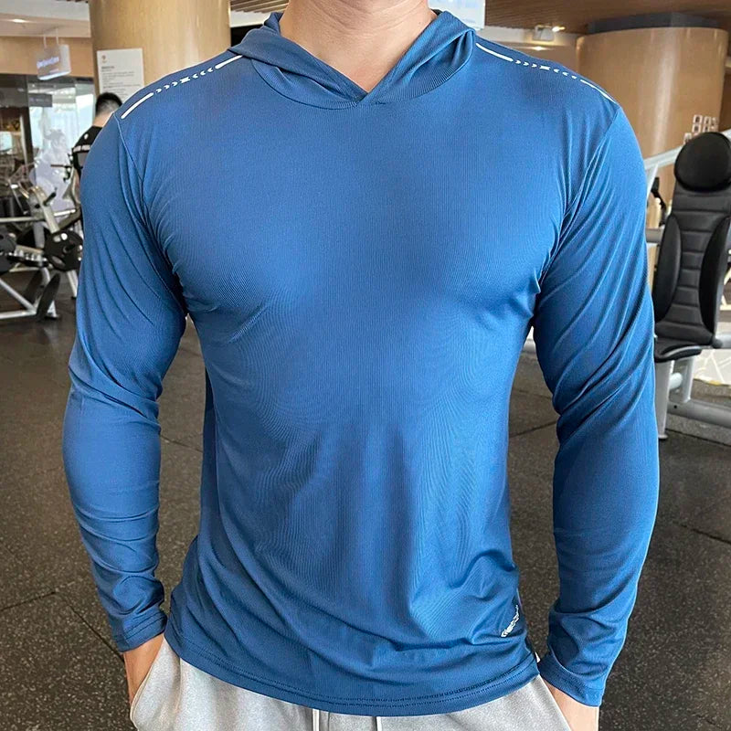 FlexFit Hooded Gym Tee - Long Sleeve