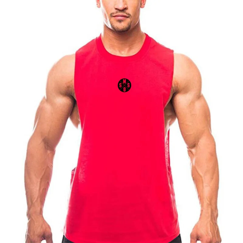 Muscle guys Low Cut Fitness Tank for Men