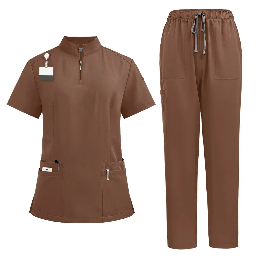 Unisex Medical V-neck Nurse Scrubs