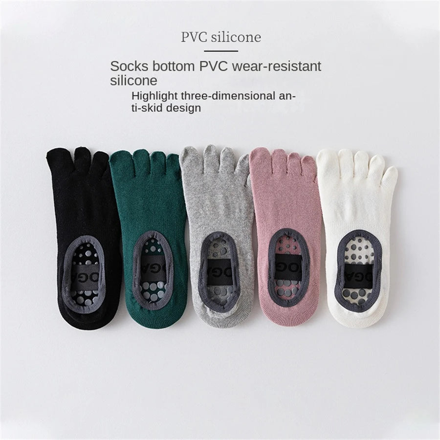 Women's five finger socks, professional anti slip yoga socks