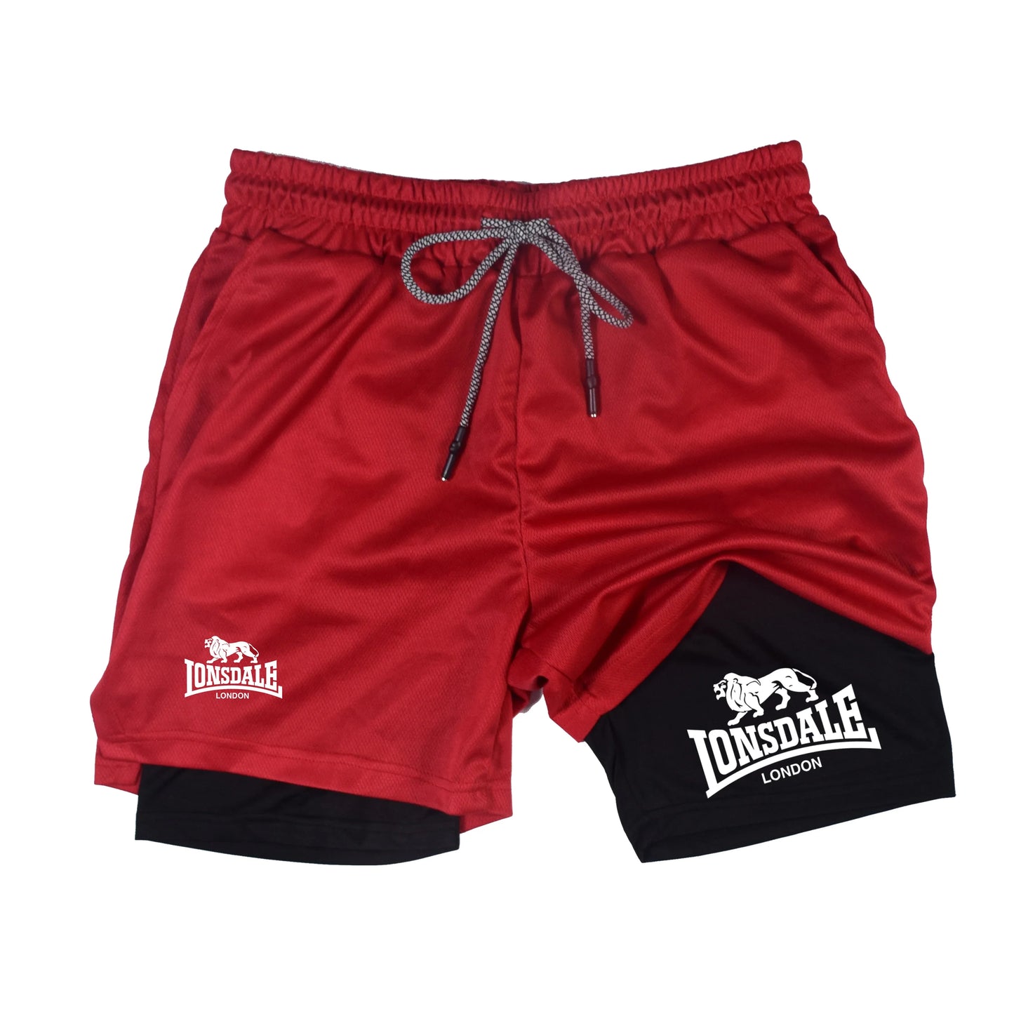 Lonsdale 2-in-1 Men's Running Shorts with Pocket