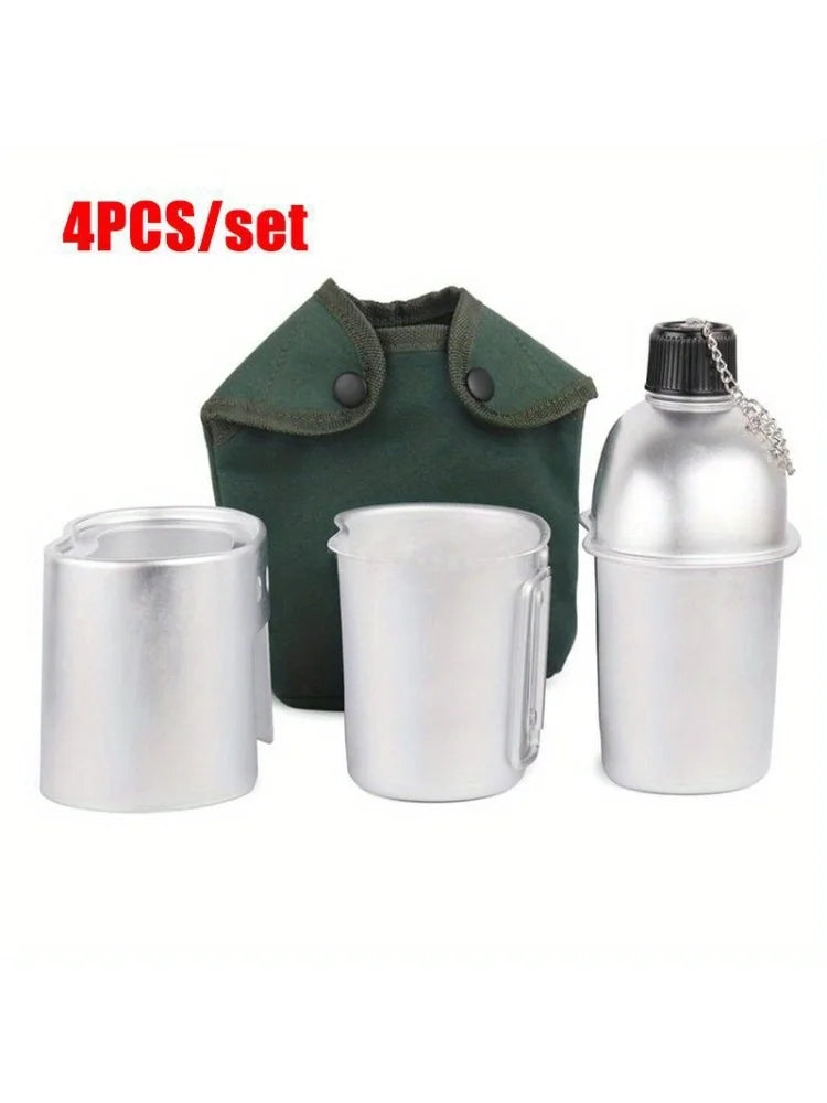 4 pcs/set,Military Canteen Cookware