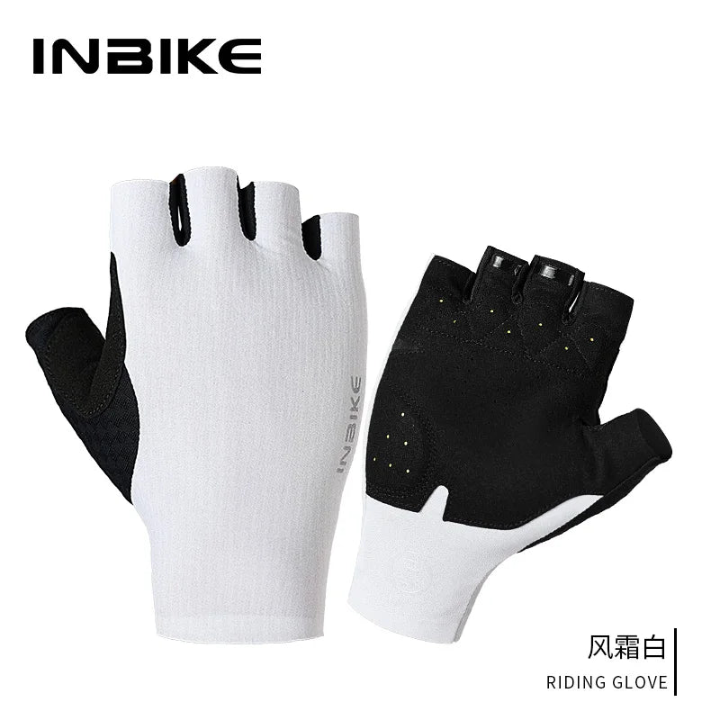 INBIKE Cycling Gloves Half Finger Bicycle Road Bike Gloves Shock Absorption MTB Gloves for Men Women Riding Sport Accessories