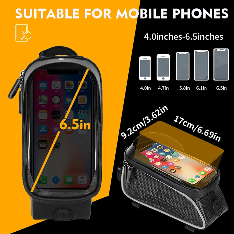 CycleGuard: Waterproof Touchscreen Bike Bag