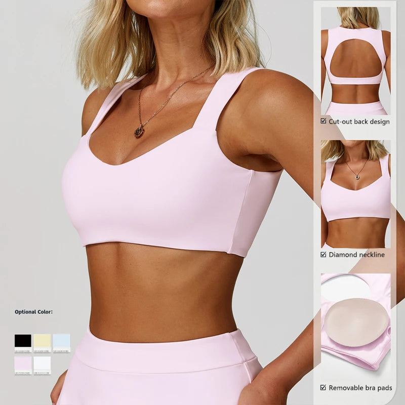 AeroFit Double Strap Sports Bra for Active Women