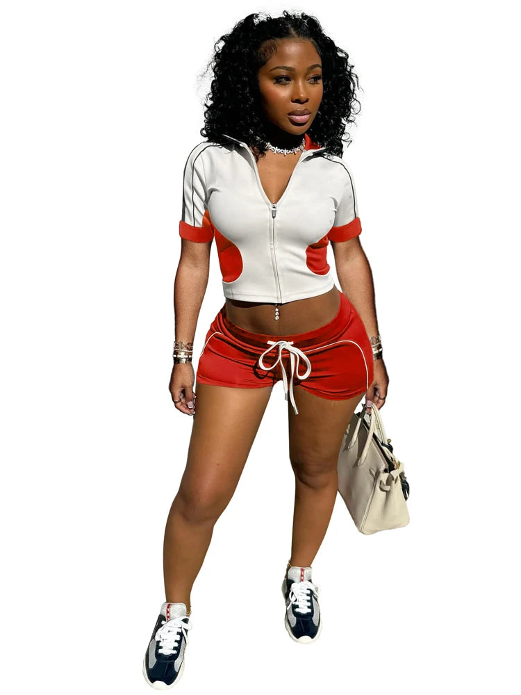 Chic Two-Tone Summer Sportswear Set for Women