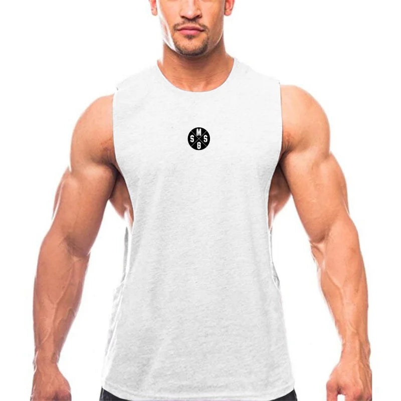 Muscle guys Low Cut Fitness Tank for Men