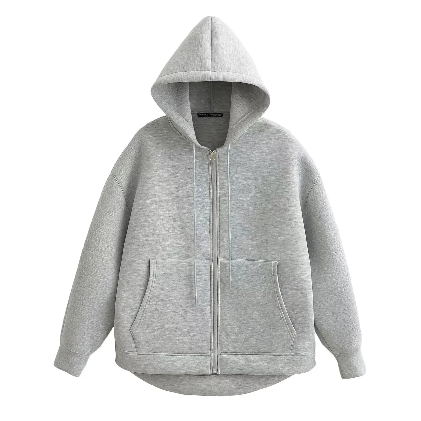 Chic Winter Women's Oversized Zipper Hoodie Coat