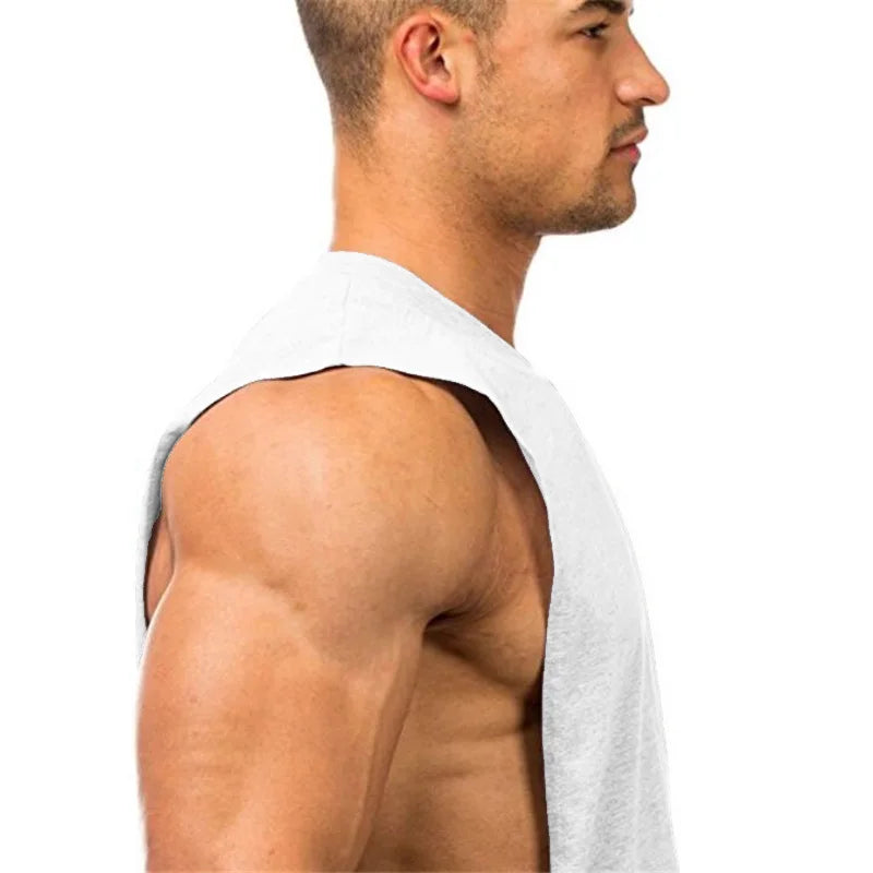Muscle guys Low Cut Fitness Tank for Men