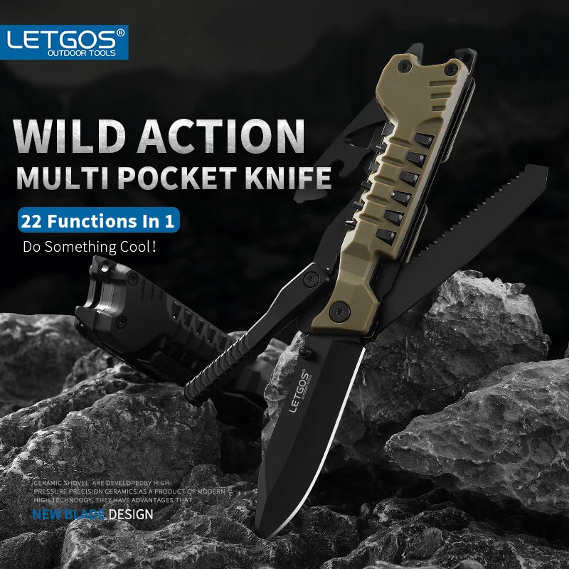 VersaEdge 22-in-1 Survival Knife: Ultimate Outdoor Tool
