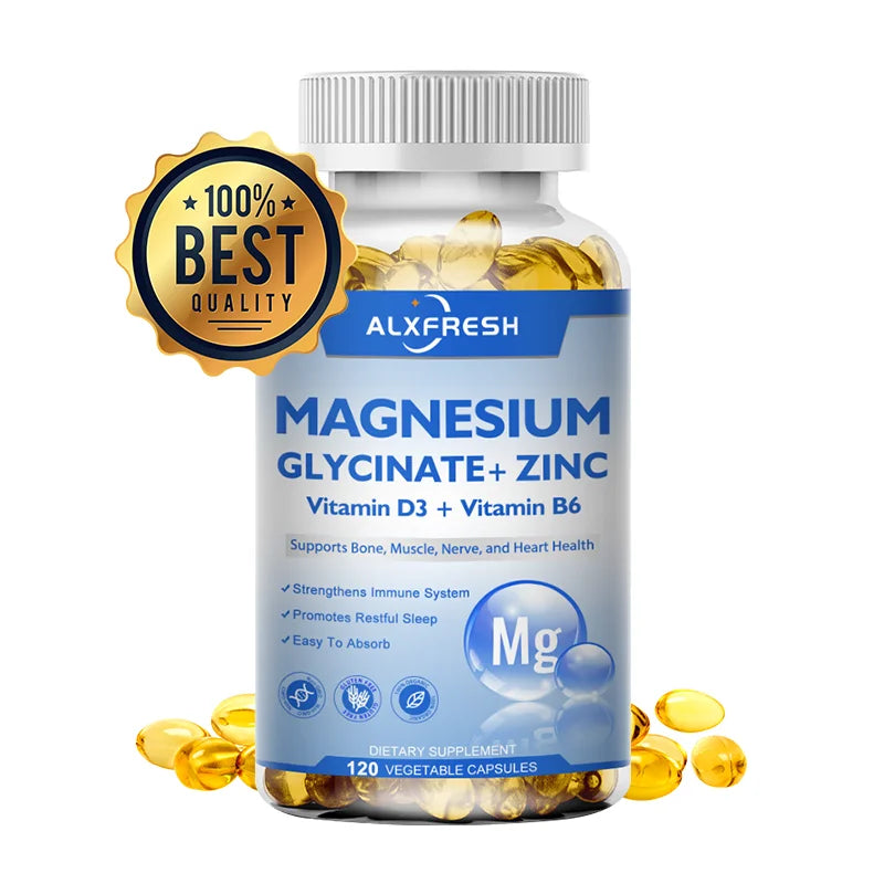 Magnesium+Zinc D3: Brain, Sleep & Focus Boost 500mg