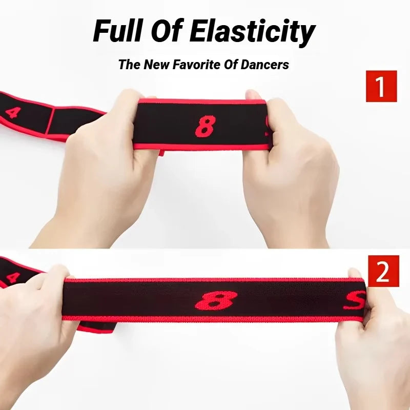 8 Section Yoga Stretching Resistance Bands