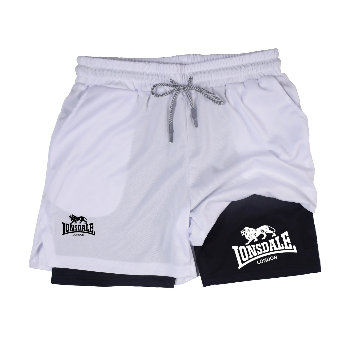 Lonsdale 2-in-1 Men's Running Shorts with Pocket