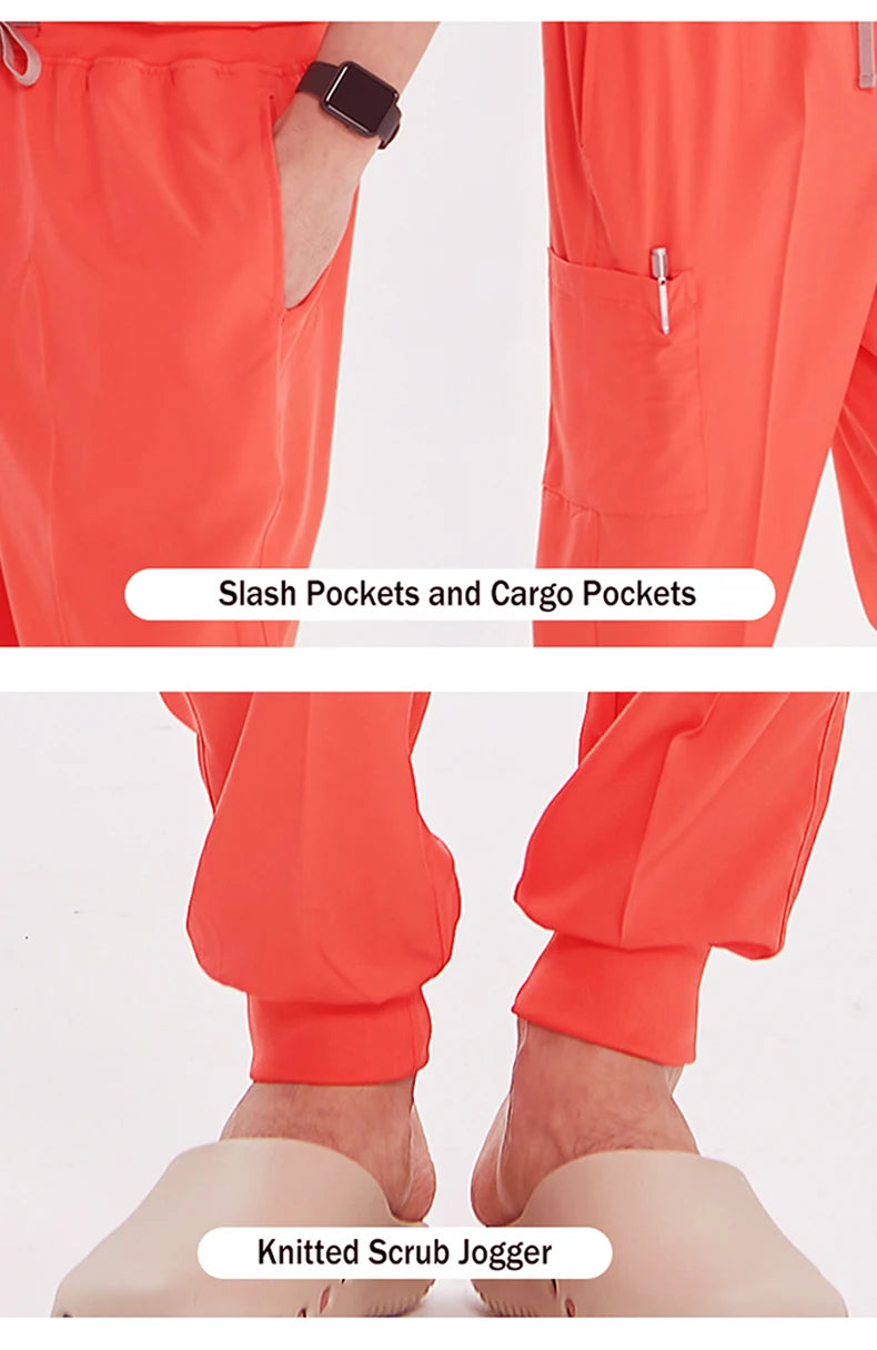 Nurse Uniforms V-neck Scrub Sets Surgical Workwear