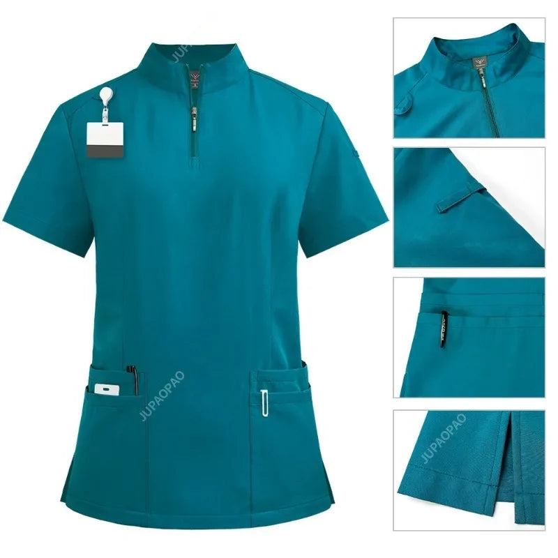 Unisex Medical V-neck Nurse Scrubs