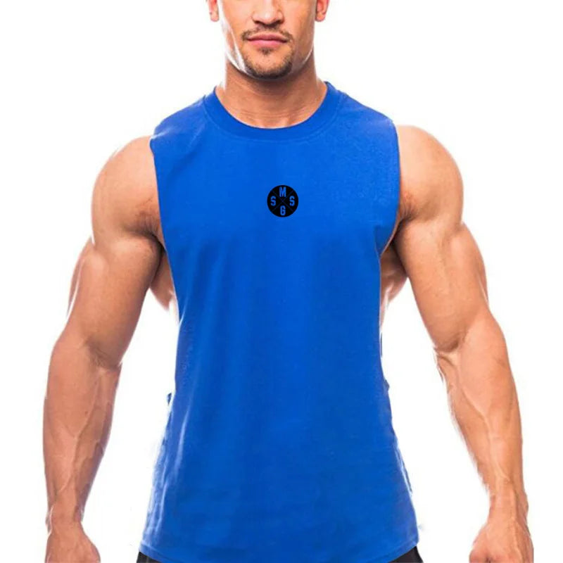 Muscle guys Low Cut Fitness Tank for Men