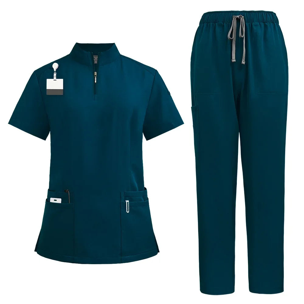 Unisex Medical V-neck Nurse Scrubs