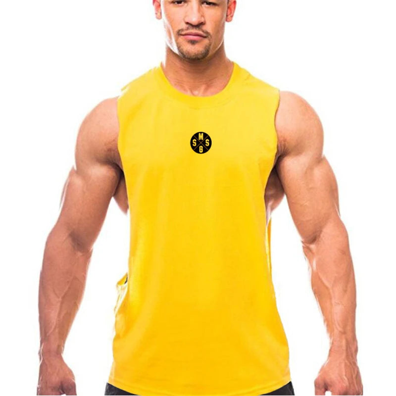 Muscle guys Low Cut Fitness Tank for Men