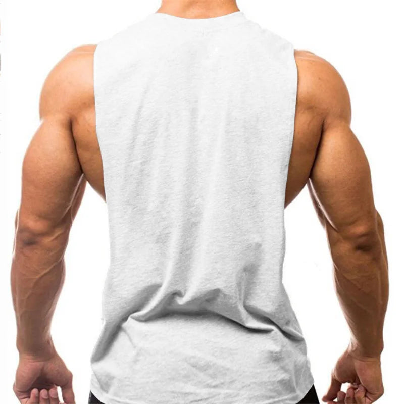 Muscle guys Low Cut Fitness Tank for Men