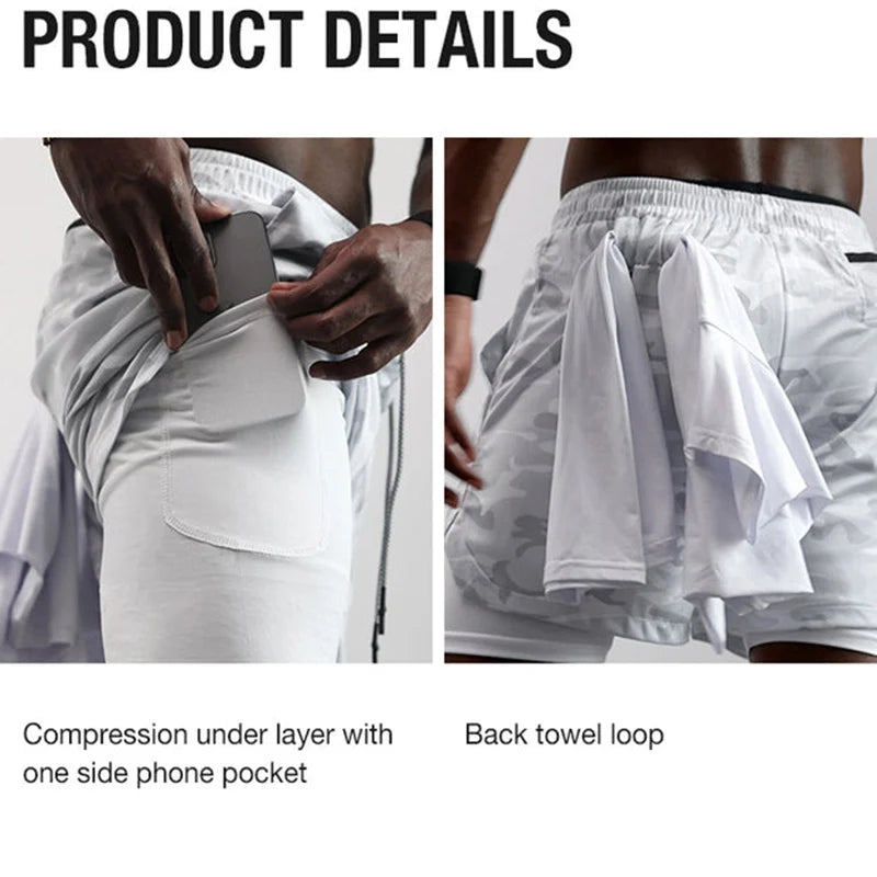 FlexiFit 2-in-1 Performance Running Shorts