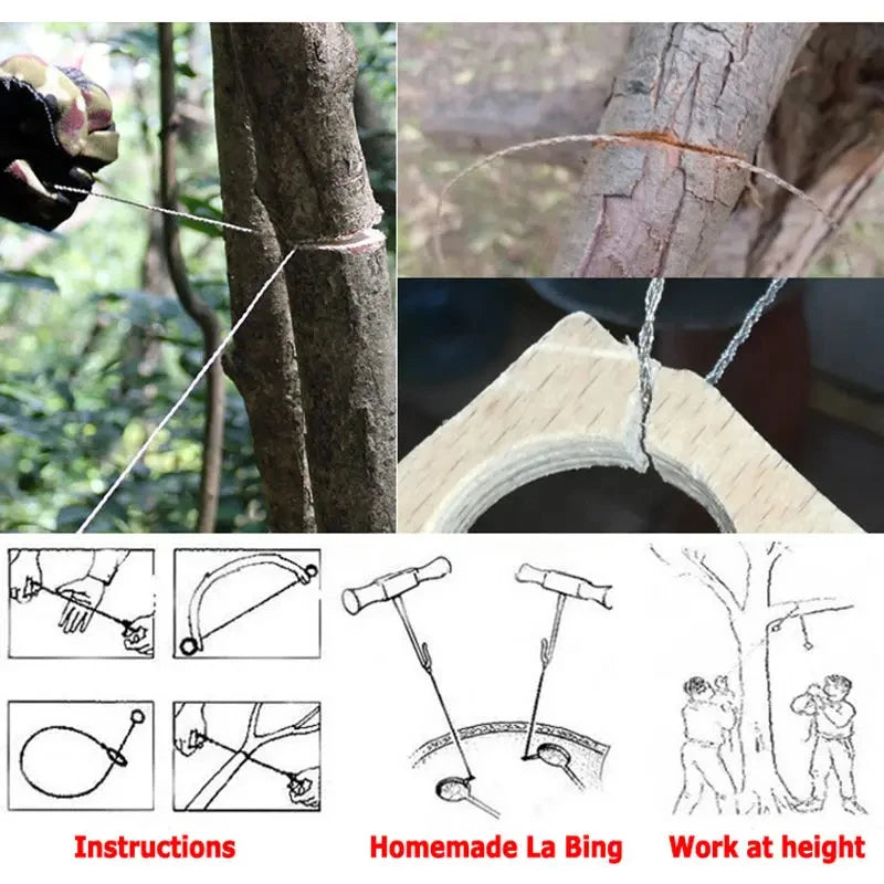 PocketPro Wire Saw: Durable Outdoor Survival Tool