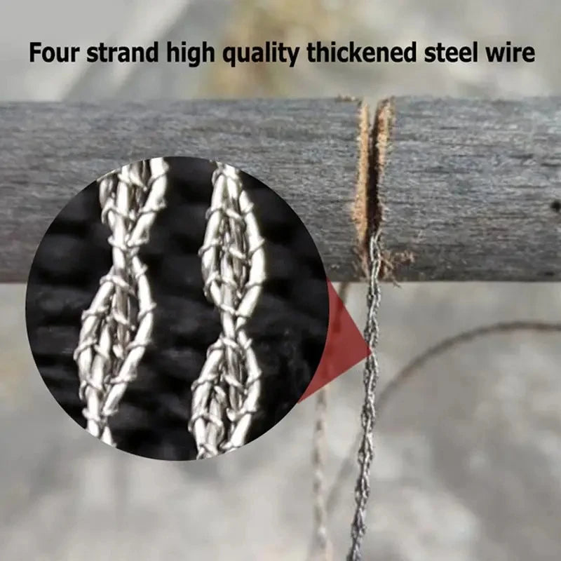 PocketPro Wire Saw: Durable Outdoor Survival Tool
