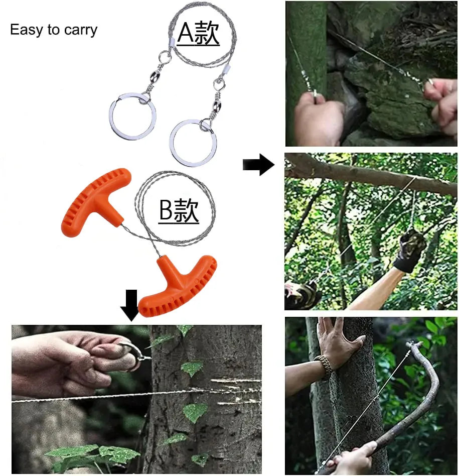 PocketPro Wire Saw: Durable Outdoor Survival Tool