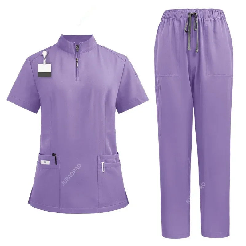 Unisex Medical V-neck Nurse Scrubs