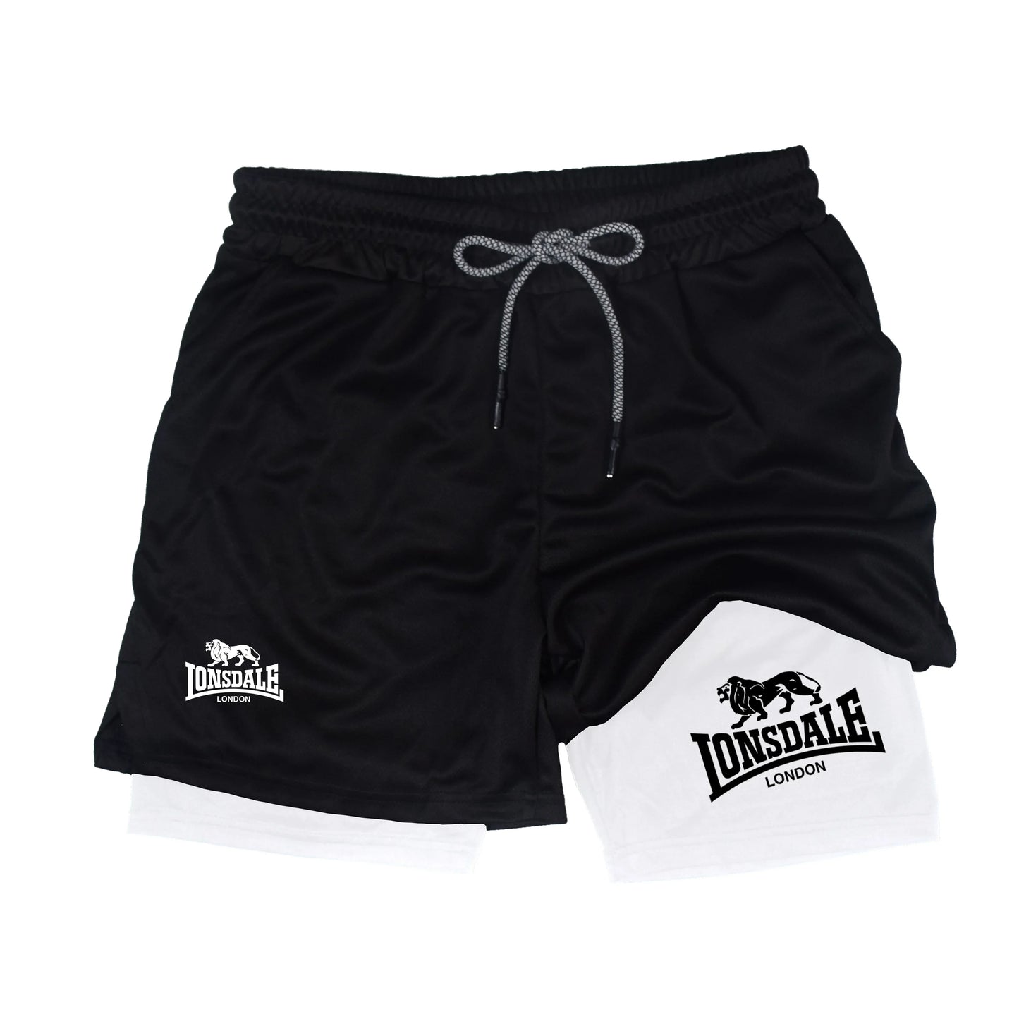 Lonsdale 2-in-1 Men's Running Shorts with Pocket