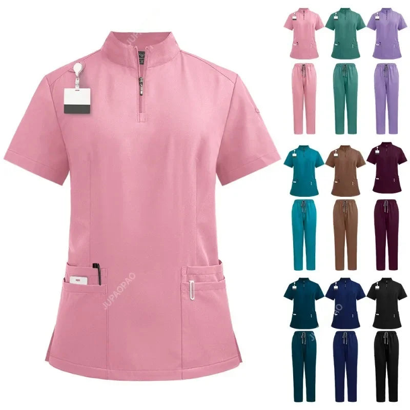 Unisex Medical V-neck Nurse Scrubs