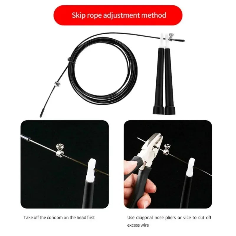 Crossfit Speed Jumping Rope Steel Wire Durable Fast Jump Rope