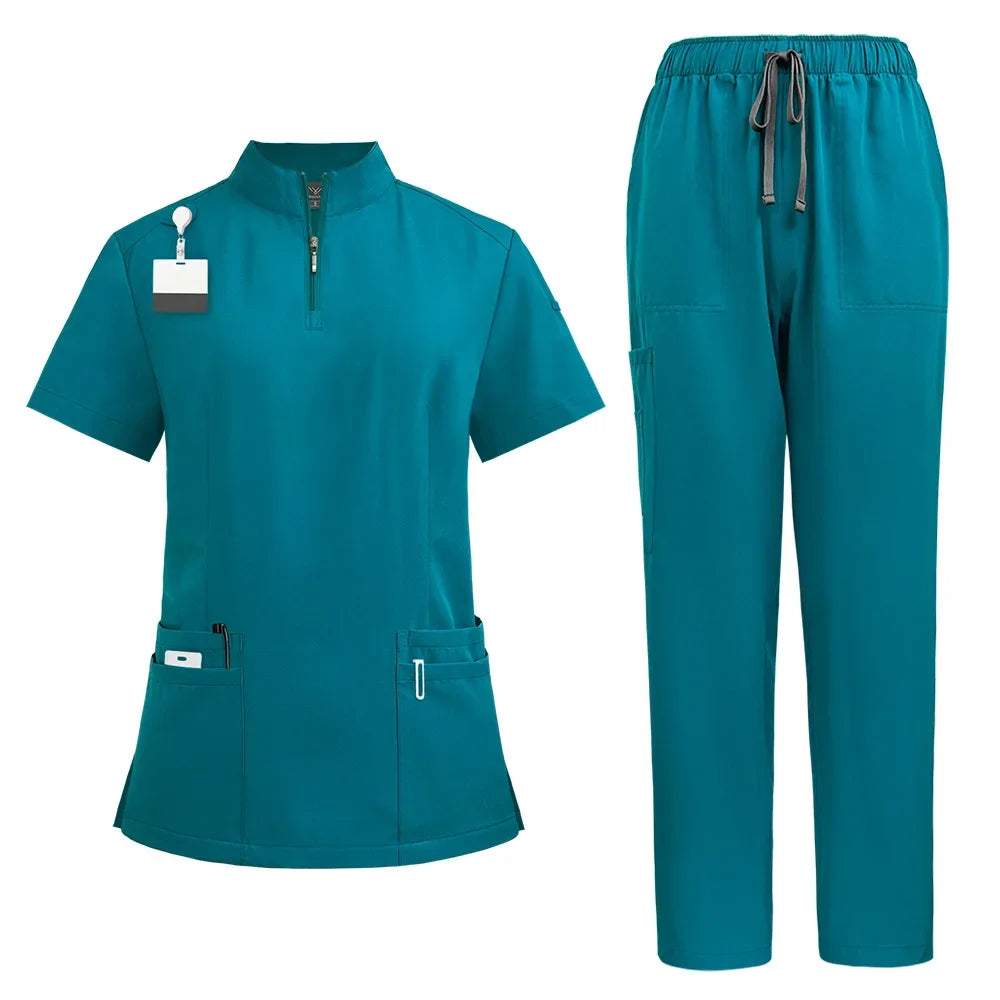 Unisex Medical V-neck Nurse Scrubs