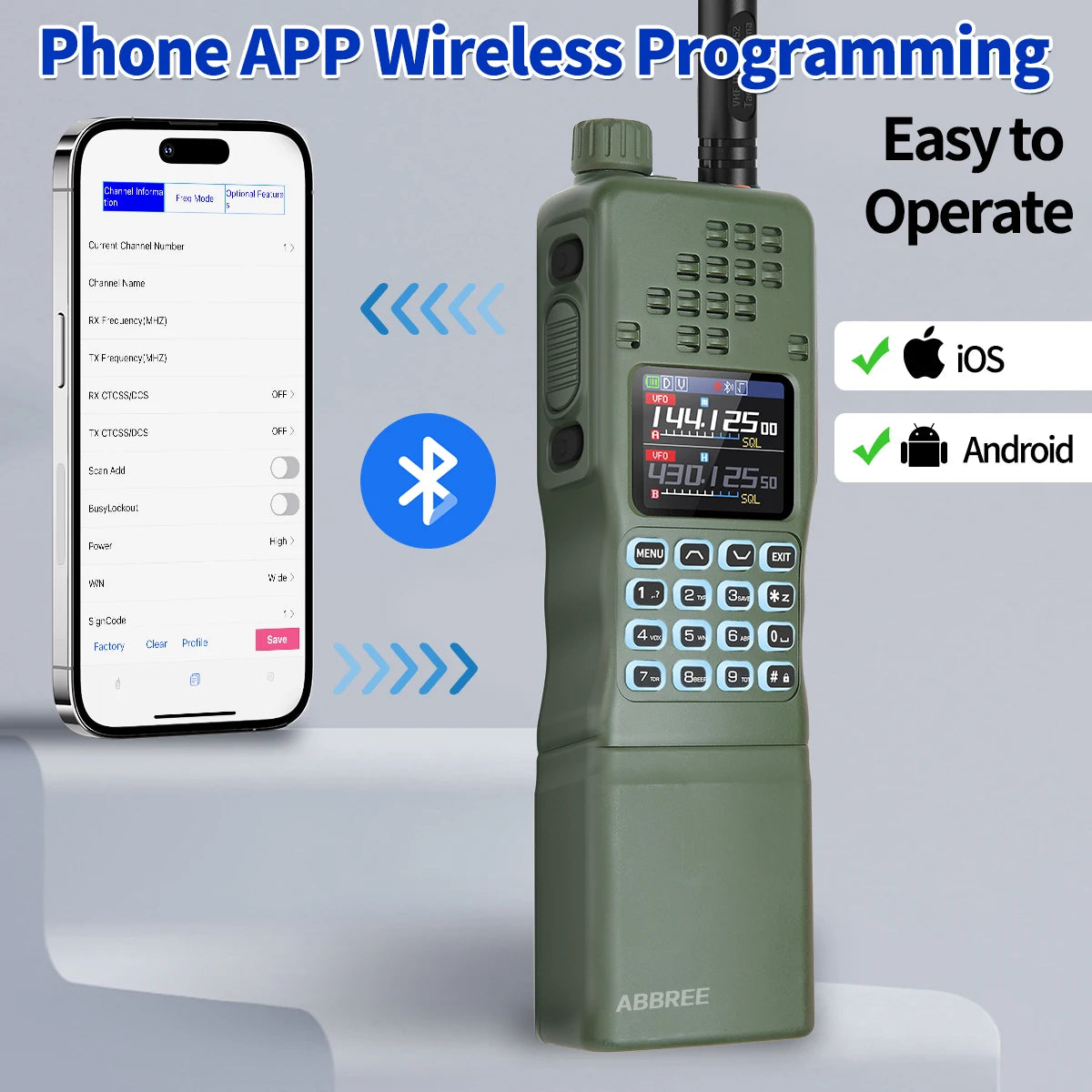 BAOFENG AR-152 PRO 10W GPS Bluetooth Programming