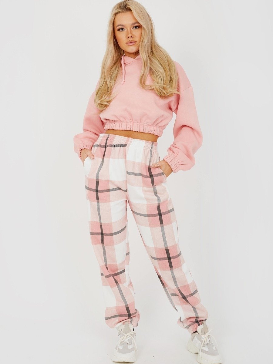 Checked Joggers Womens - Check Print Joggers