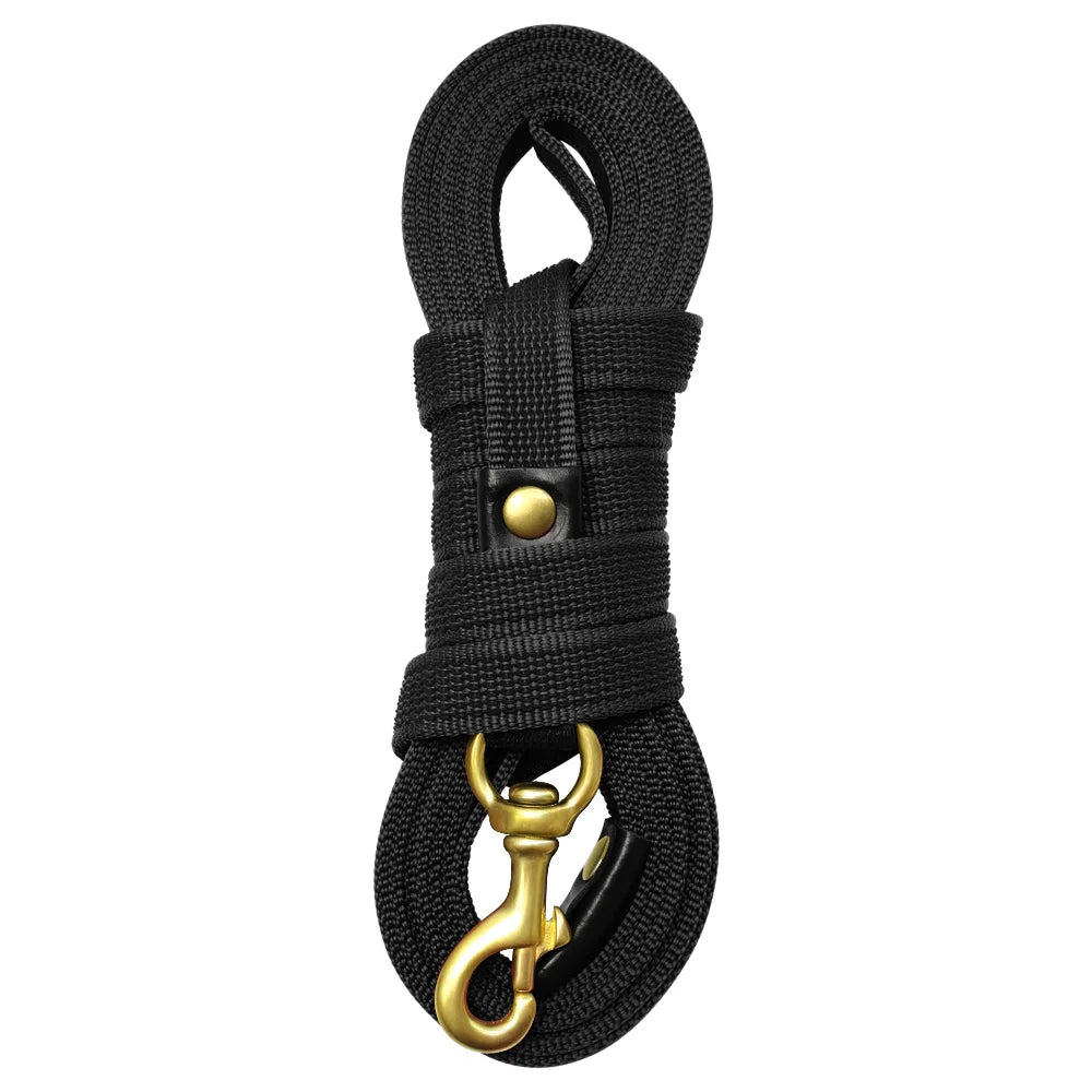 Long Dog Tracking Leash Non-Slip Nylon Training Leads Walking Leads 2m 3m 5m For Medium Large Dogs Heavy Duty