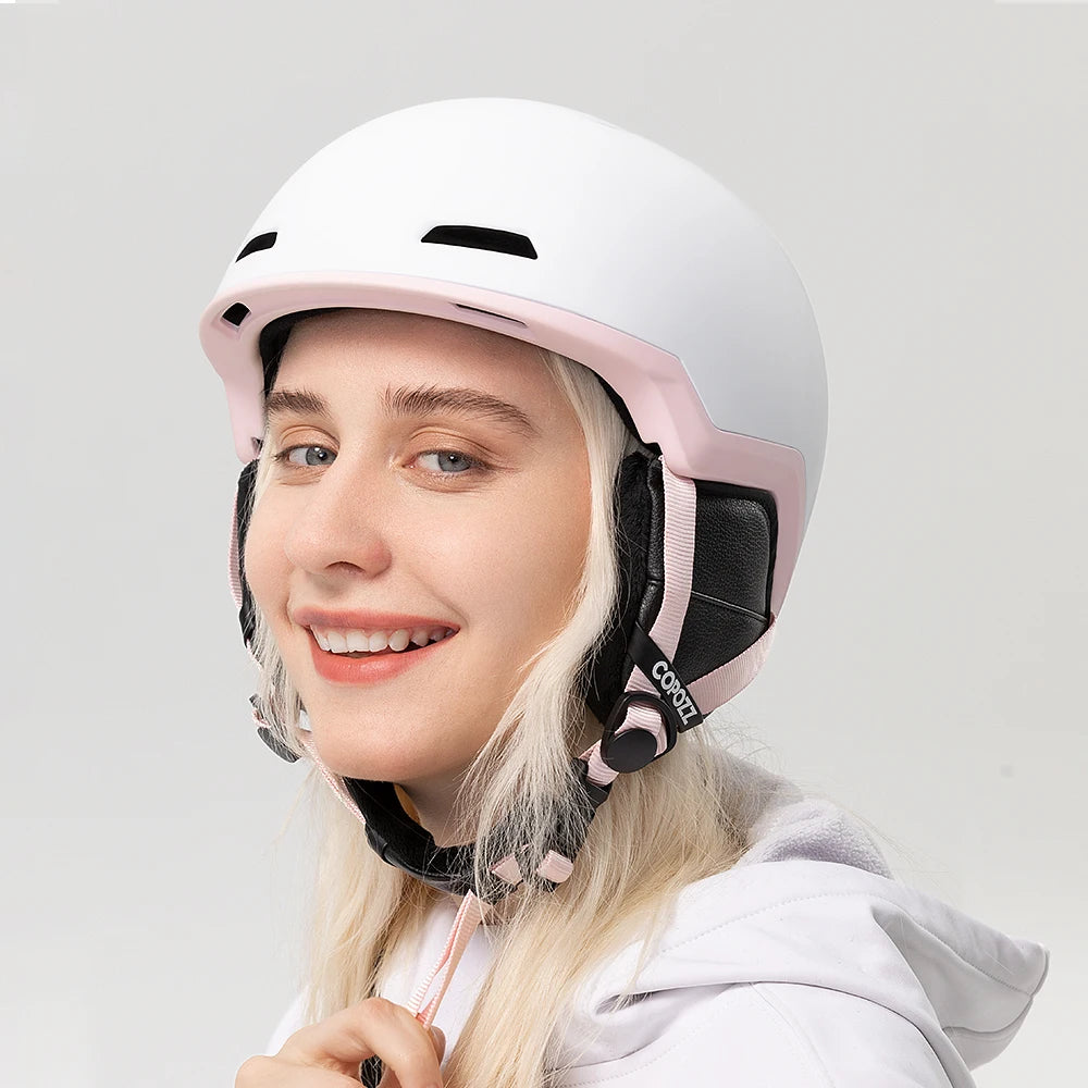 COPOZZ SafeSnow Half-Cover Ski Helmet