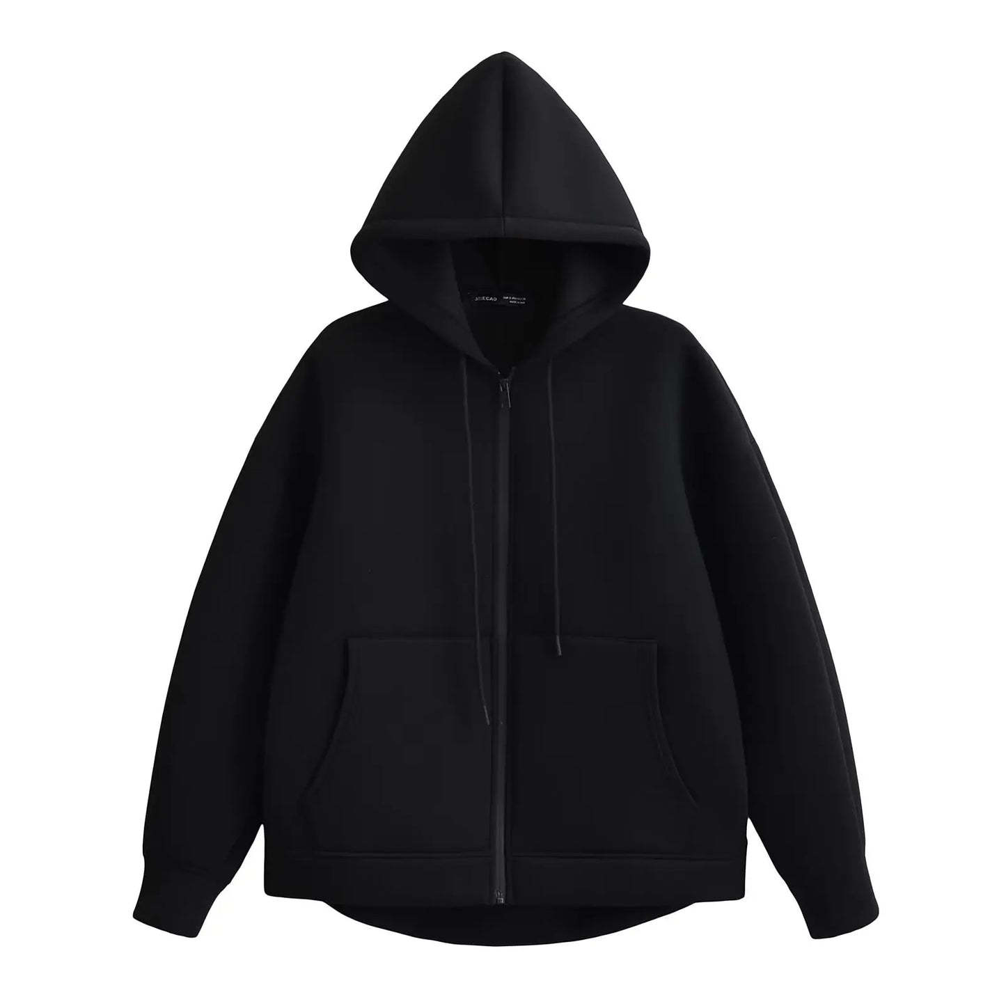 Chic Winter Women's Oversized Zipper Hoodie Coat