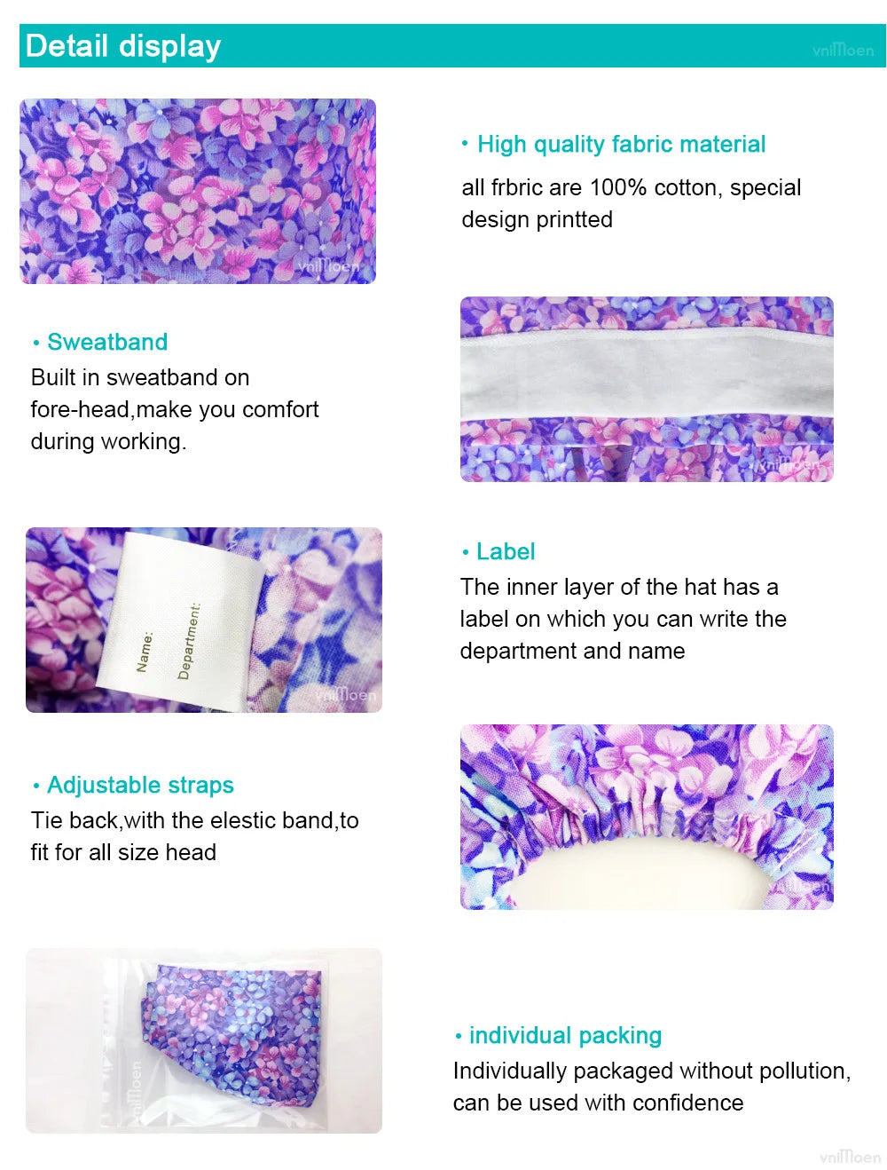 Women's hair cap Clean protection