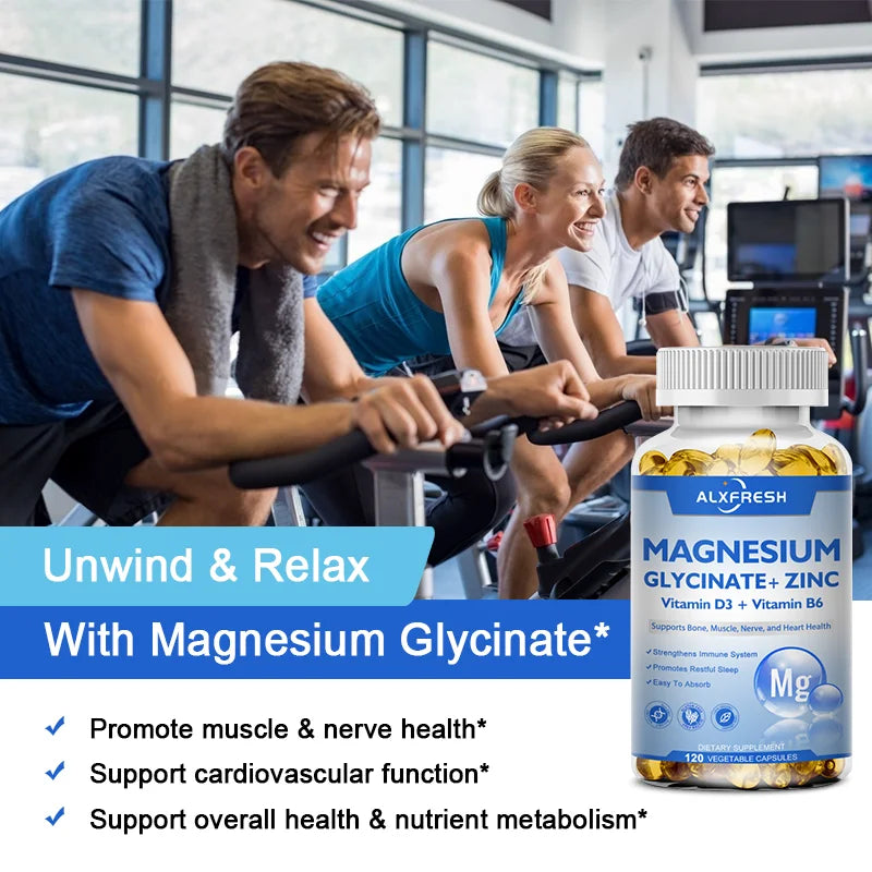 Magnesium+Zinc D3: Brain, Sleep & Focus Boost 500mg