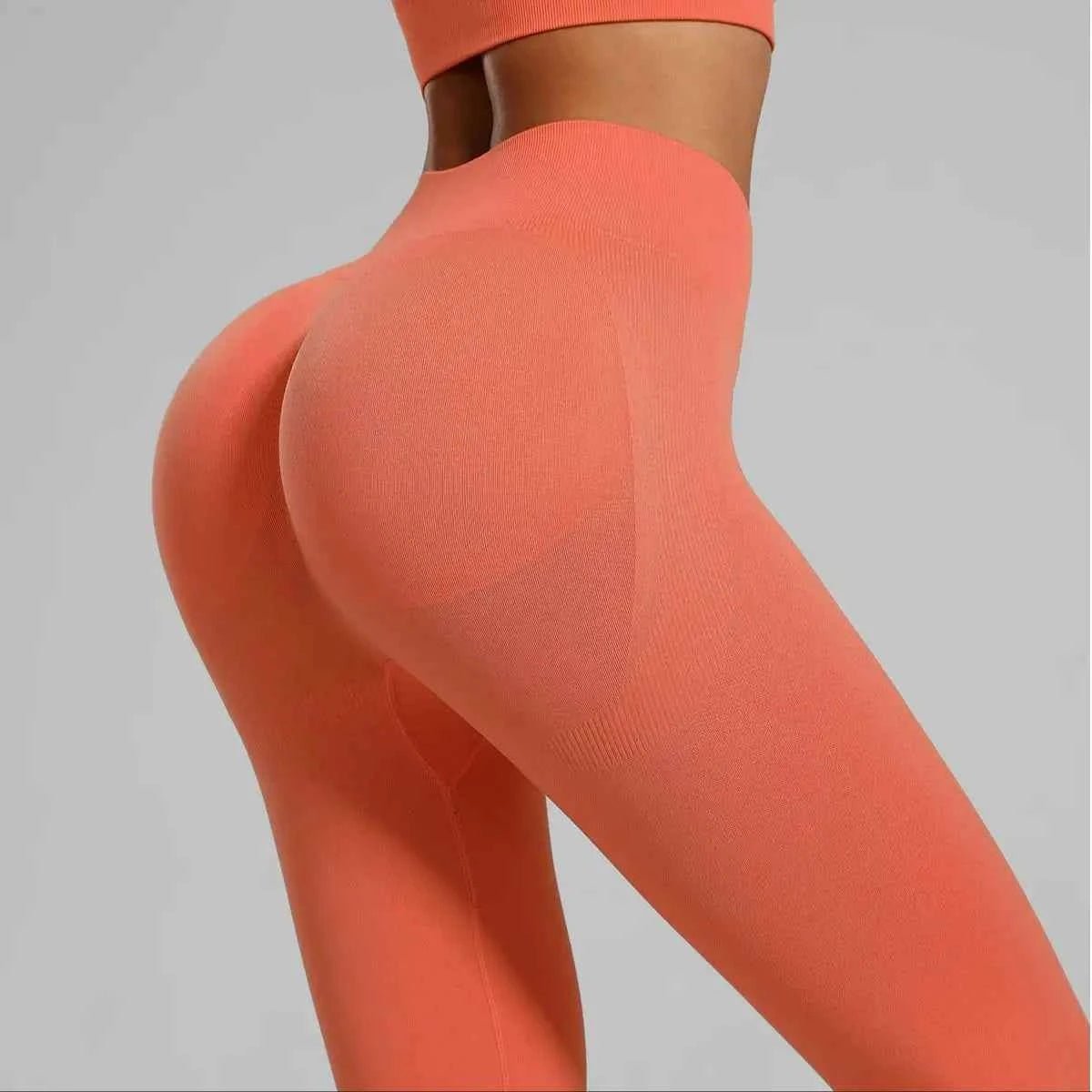 Seamless Ribbed High Waisted Yoga Set