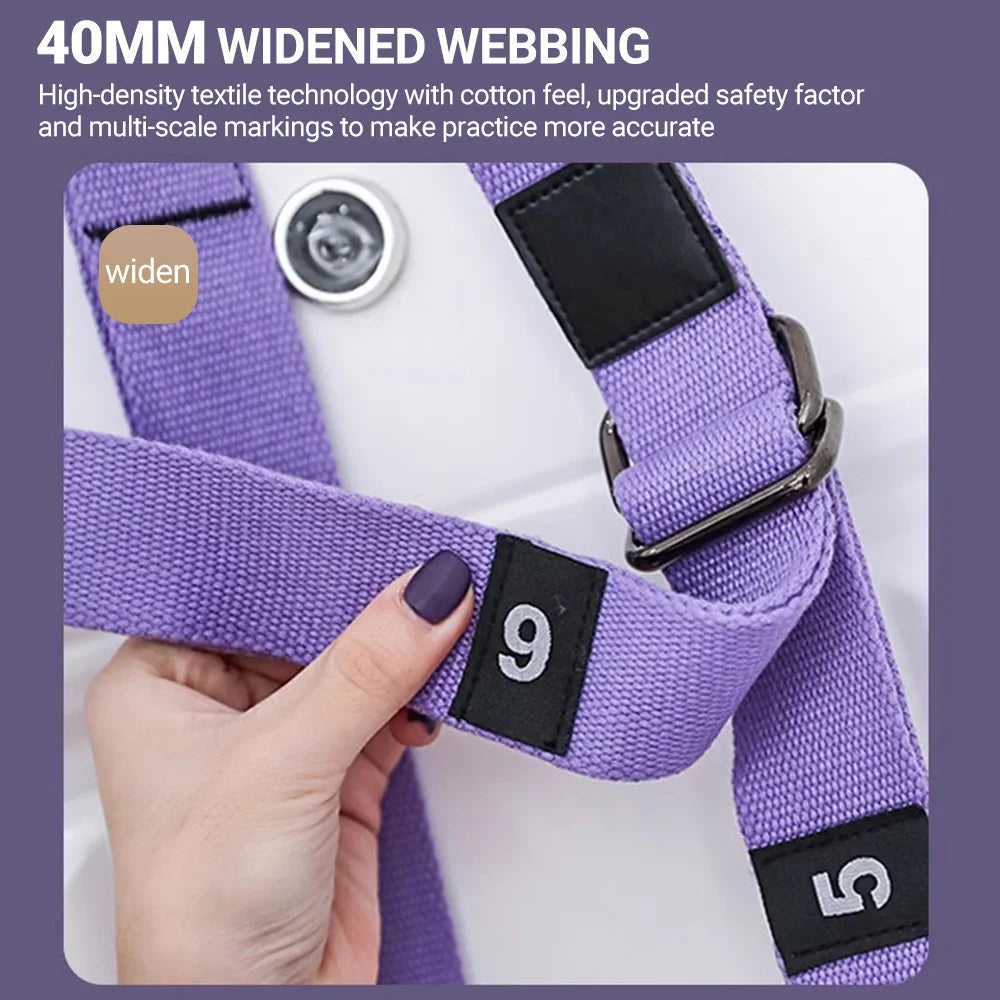 Aerial Yoga Strap Pull Rope Woman Hammock Stretch Leg Splits Trainer Gym Belt