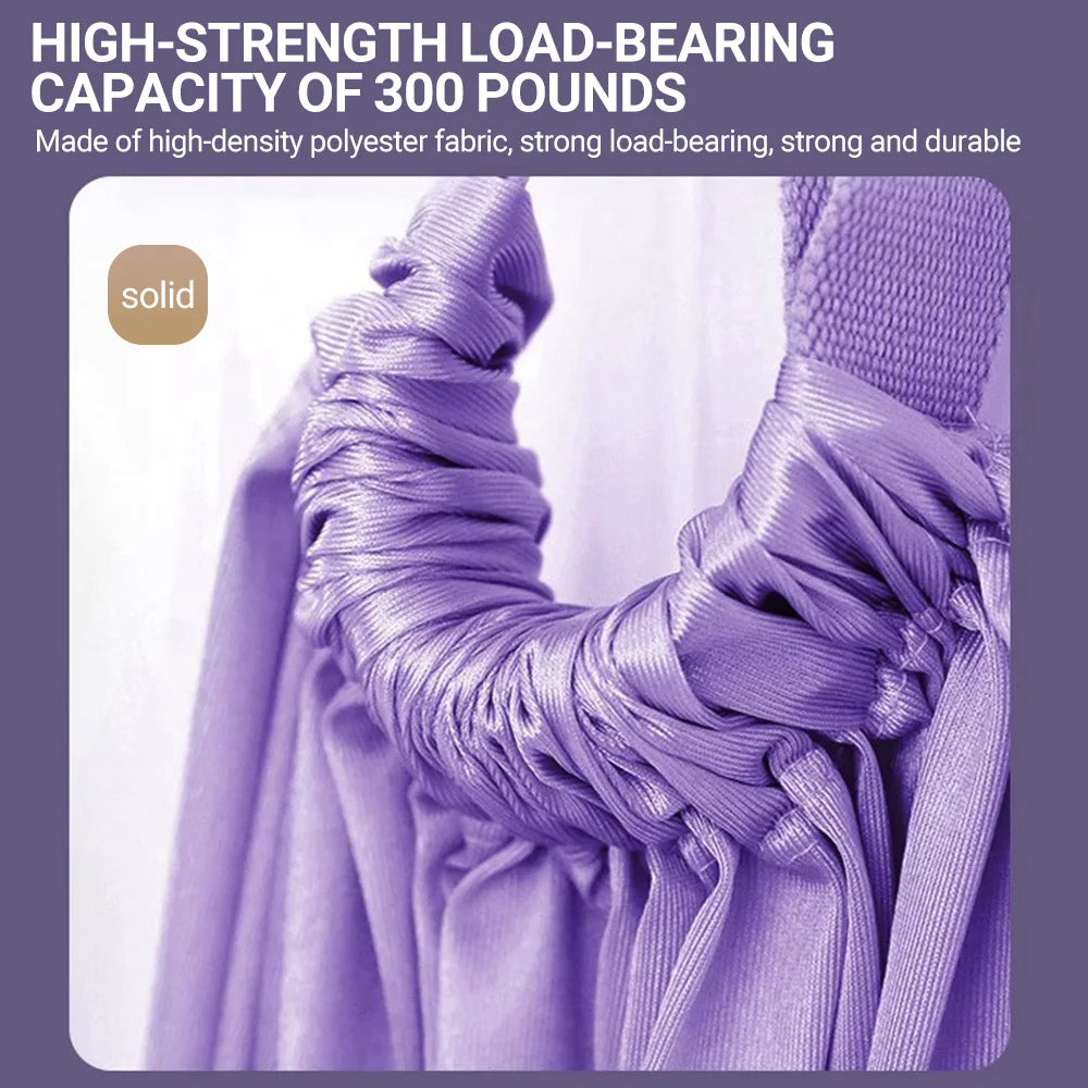 Aerial Yoga Strap Pull Rope Woman Hammock Stretch Leg Splits Trainer Gym Belt
