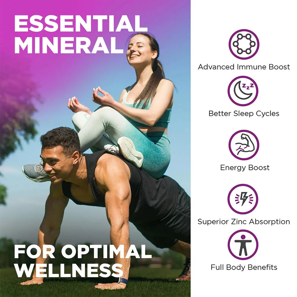 ZincBoost 100: Immune, Sleep & Energy Support Capsules