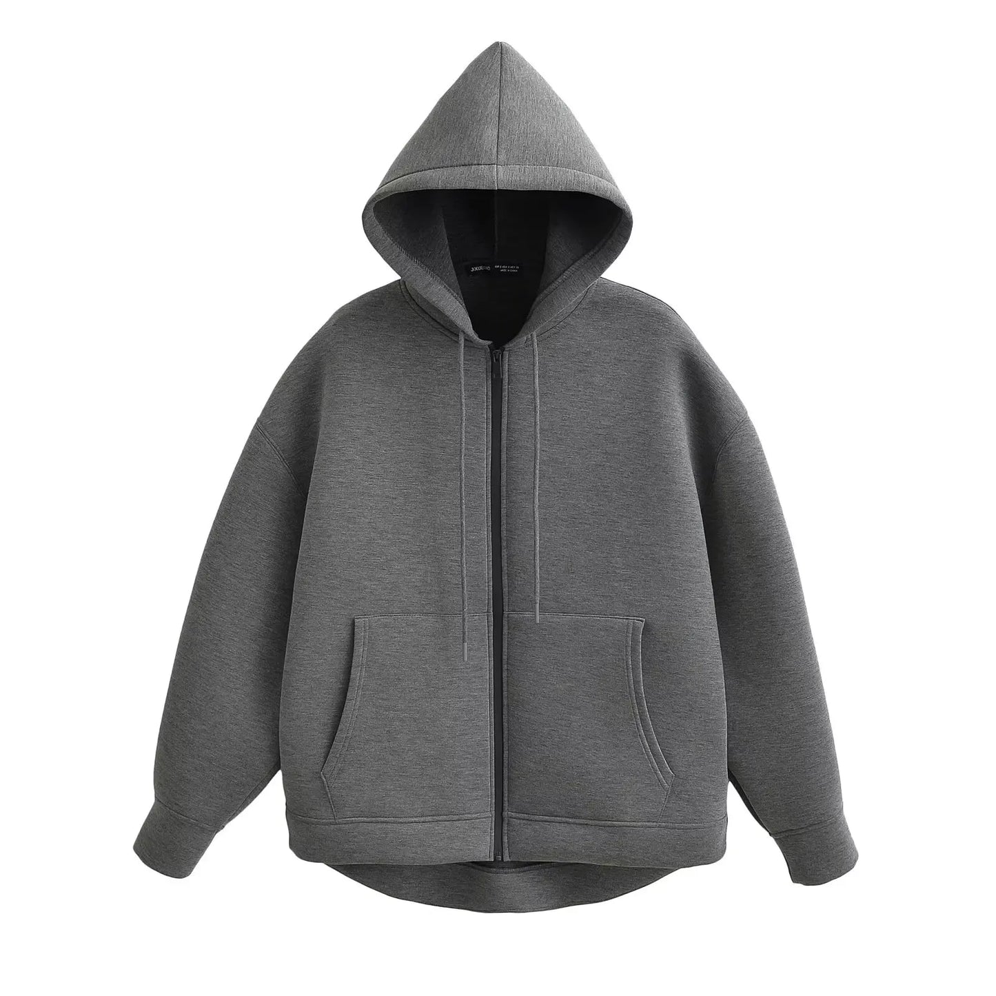 Chic Winter Women's Oversized Zipper Hoodie Coat