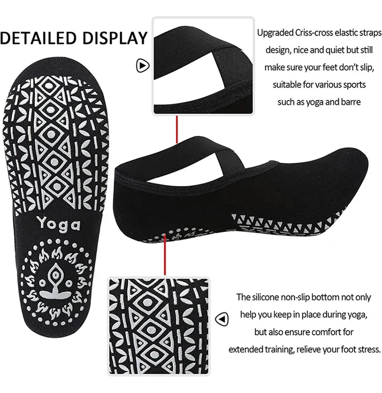 Yoga Socks Cotton Silicone