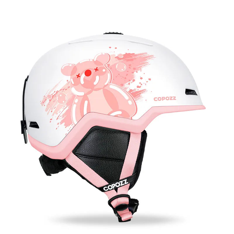 COPOZZ SafeSnow Half-Cover Ski Helmet