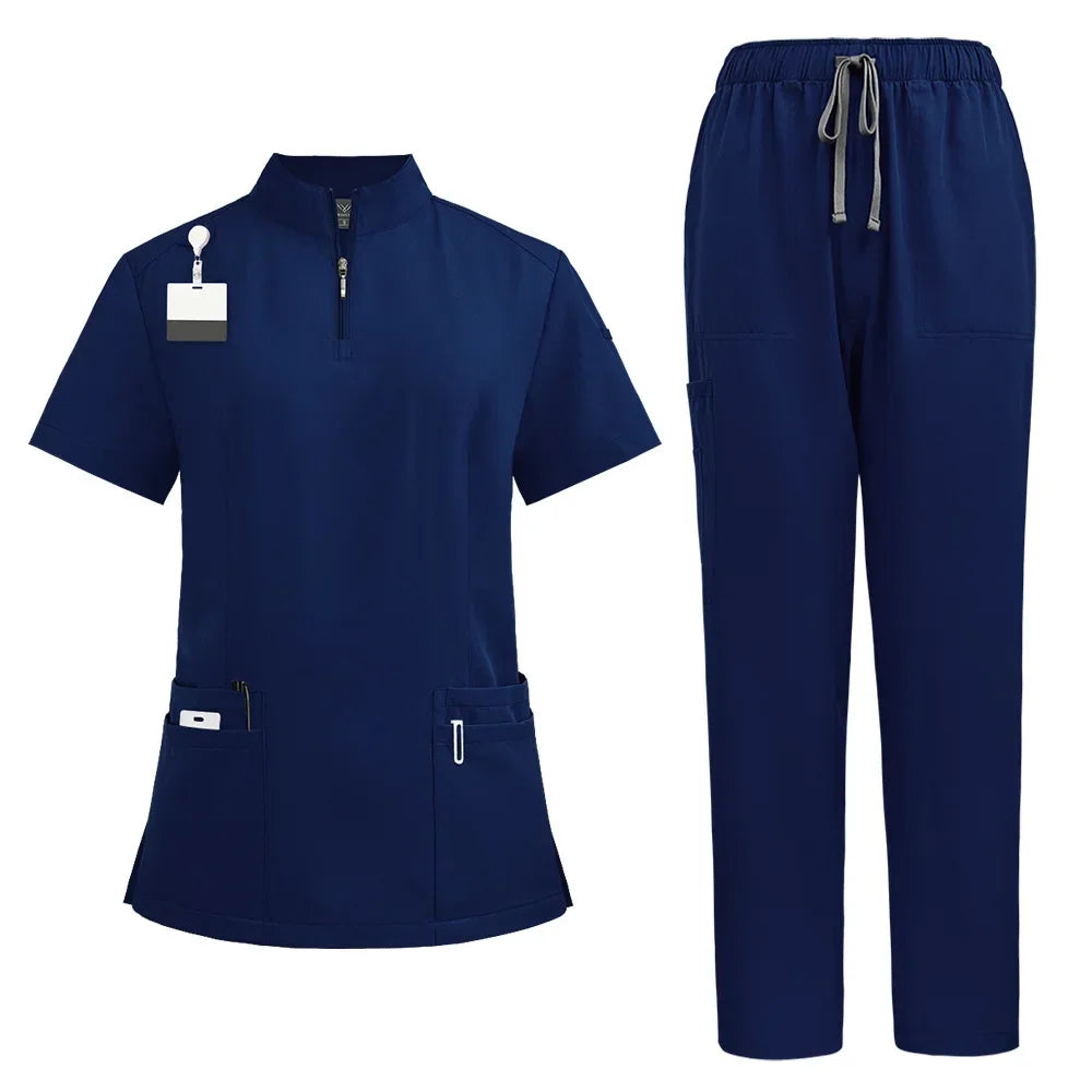 Unisex Medical V-neck Nurse Scrubs