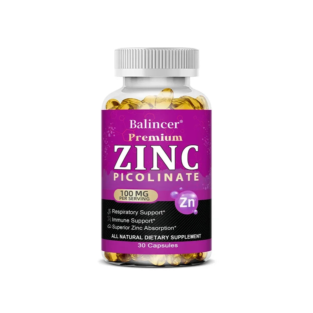 ZincBoost 100: Immune, Sleep & Energy Support Capsules